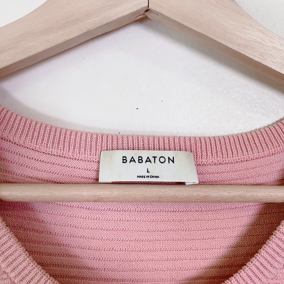 ARITZIA | BABATON ARLIK KNIT TOP IN PINK - Picture 8 of 13